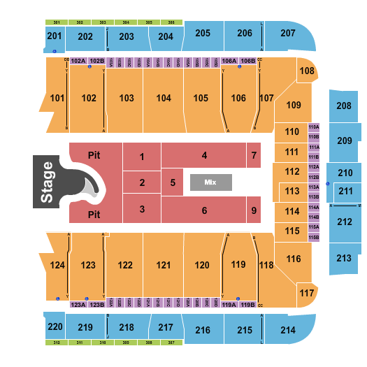 CFG Bank Arena Megan Moroney Seating Chart